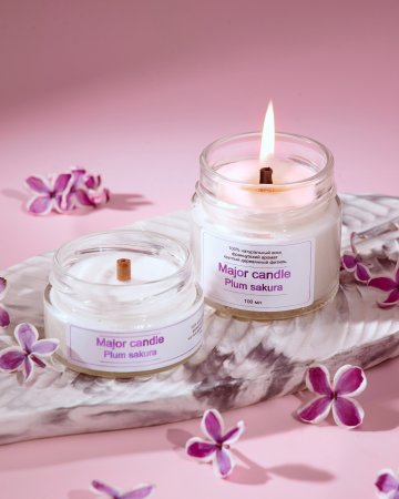 Major candle Plum sakura.