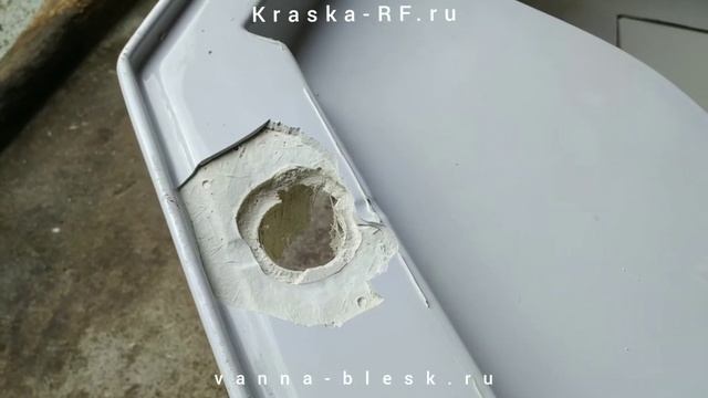 Ремонт акрилового поддона. Компания Ванна Блеск и Краска РФ. смотреть онлайн