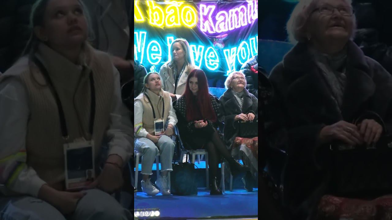 Саша ТРУСОВА радуется победе Марка Кондратюка и пары Кагановская / Ангелопол в зрит. голосовании