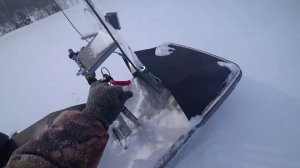 Мотобуксировщик мототолкач ураган. Испытания на проходимость.