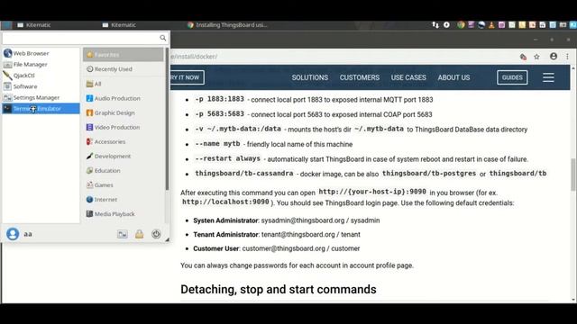 How to install Thingsboard (IOT Platform) with Docker in Ubuntu Studio 18.04 LTS смотреть онлайн