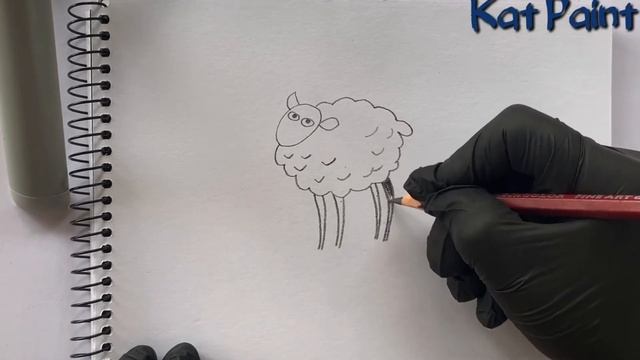 Рисуем овечку карандашом смотреть онлайн