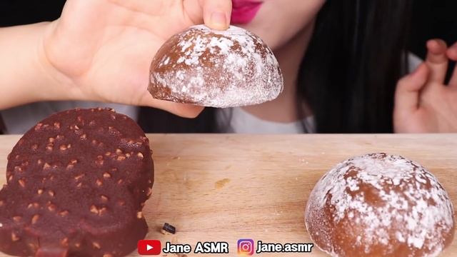 ASMR CHOCOLATE WAFFLE ICE CREAM, DARK CHOCOLATE SNACK, CHOCOLATE ICE CREAM 초코 아이스크림 먹방 JANE ASMR 제인 смотреть онлайн