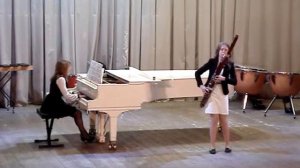 Анастасия Васильева.Б.Марчелло.Соната для фагота и фортепиано ми-минор 2ч