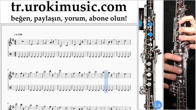 Obua Nasıl Çalınır The Pink Panther - Theme Song Tablatura Bölüm1 egzersizleri um-i723