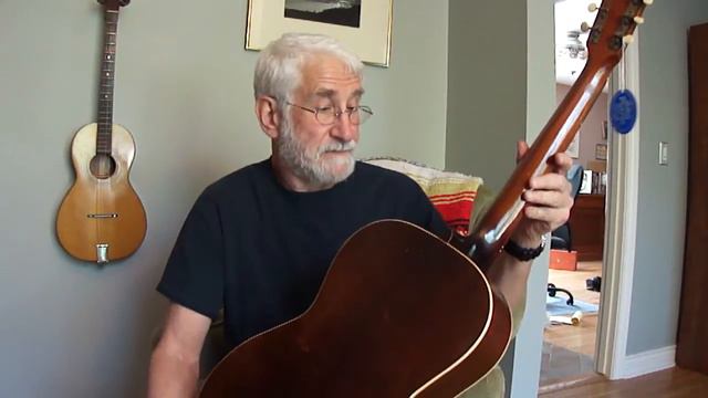 1934 Gibson L-50 Round Hole Archtop смотреть онлайн