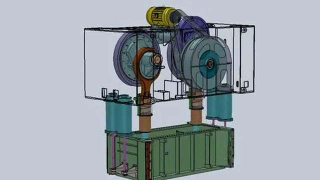 Eccentric type mechanical press machine animation смотреть онлайн