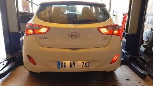 HYUNDAI I30 Çakar LED Arka Sis Lambası Uygulaması FARDOKTORU