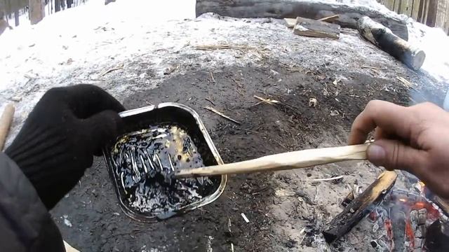 Клей из сосновой смолы. смотреть онлайн