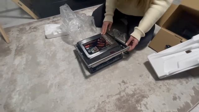 Распаковка — Электрогриль Redmond SteakMaster RGM-M809