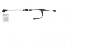 Подключение фитоламп с минимальным использованием проводов.