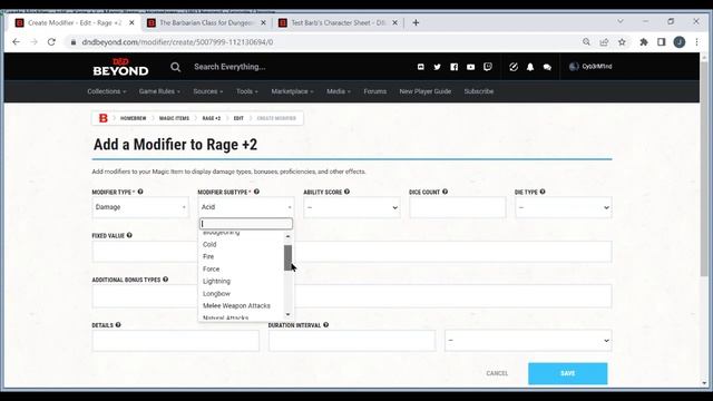 I'd Like To RAGE! - Adding Rage To D&D Beyond Character Sheet смотреть онлайн