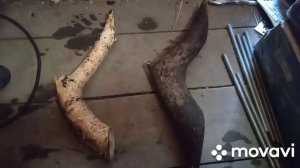 Самодельные ручки для двери в баню.