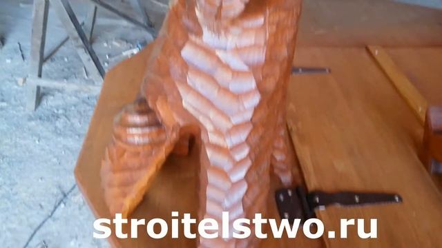 Домик для колодца резной Сова смотреть онлайн