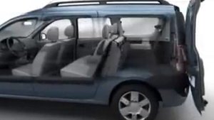 Складывание сидений Lada Largus