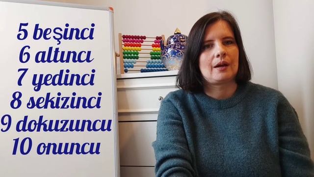 ТУРЕЦКИЙ ЯЗЫК. УРОК 5. ПОРЯДКОВЫЕ ЧИСЛА.Учим турецкий быстро.
