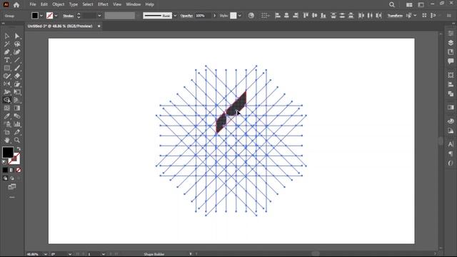 Monogram Logo Design Process From Grid Method | Adobe Illustrator Tutorial смотреть онлайн