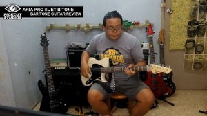Aria Pro II Jet B'Tone BARITONE Guitar - Honest Review
