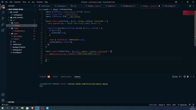 [Node.js / Typescript] Créer une API REST simple et complète avec Express et MySQL смотреть онлайн