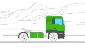 Раскраска ГРУЗОВИКА! Грузовик в песчаных дюнах!