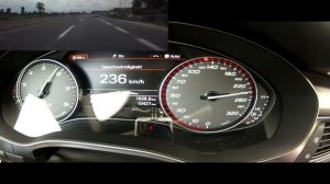 Tetovo Gostivar - Top Speed Audi RS7 (over 300 km/h)