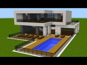 Майнкрафт - Как построить современный особняк 3. Minecraft