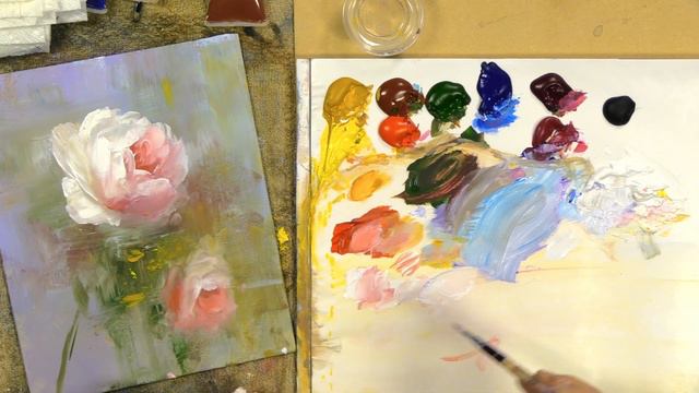 30 minutes - 30 roses - 30 days Painting Challenge Day 25