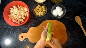 Салат Курица с Маринованными Грибами и Свежим Огурцом! Рецепты Салатов!