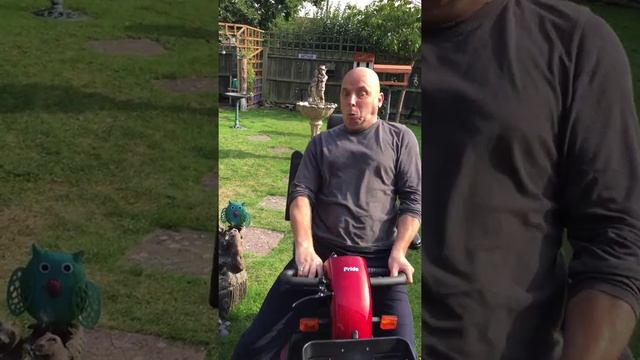 Grandad cant handle the power of mobility scooter