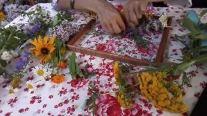 Создание гобелена из трав " Краски лета"