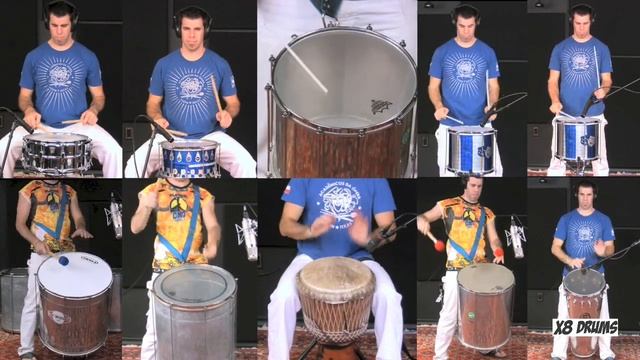 Samba Reggae Groove with Noah Mosgofian - X8 Drums смотреть онлайн
