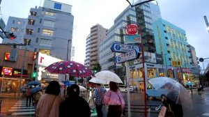 Китидзёдзи в Токио ?? Вечерний дождь ♪ ?4K ASMR нон-стоп 1 час 02 минуты