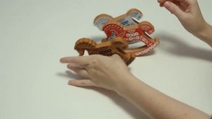 Деревянные игрушки "Коники-качалки с орнаментом", ТМ "Царицынская игрушка"