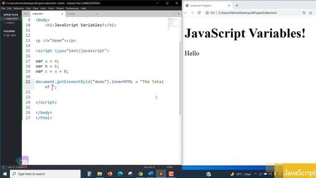 LEARN JAVASCRIPT VARIABLES in the most easiest way!!!