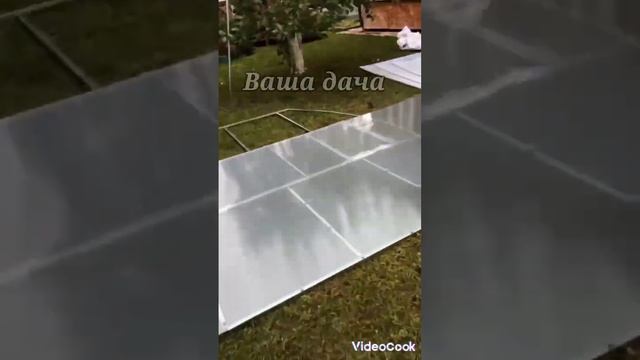 Сборка прямостенной теплицы с двойными дугами Крепость.
