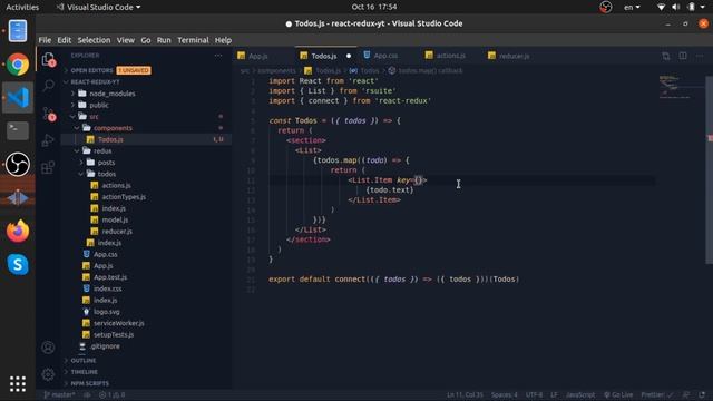 05 - Displaying our TODOS from the store || TODO list app with react and redux смотреть онлайн