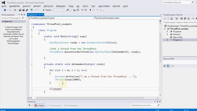 C#: ThreadPool - Inquiry Thread смотреть онлайн