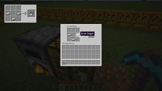 Как скрафтить ведро ? смотреть онлайн