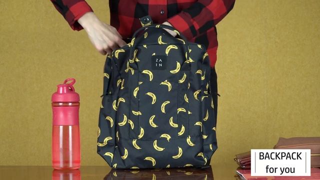 Рюкзак Zain 287 с бананами. Обзор рюкзака. смотреть онлайн