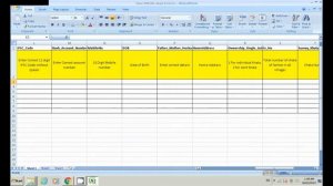 PMKISAN excel file data entry procedure