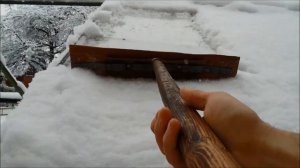 Как сделать скребок для уборки снега  с крыши