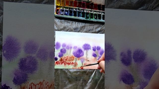 Сон трава. Размытая акварель. Красиво течет в процессе. смотреть онлайн