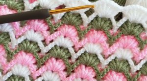 Легкий и красивый узор вязания крючком для начинающих