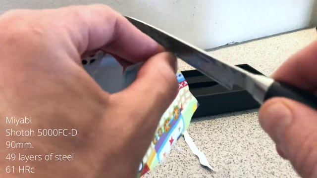MIYABI SHOTOH 5000FC-D 90MM | Is it sharp?? смотреть онлайн