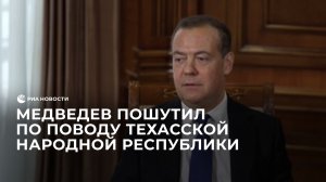 Медведев пошутил по поводу Техасской народной республики