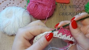 КОМУ ГАЛОЧЕК? Простой и ПОДРОБНЫЙ узор крючком. / Easy colorful crochet pattern.
