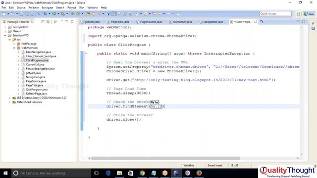 How to use click() method in Selenium Java - Selenium with Java Tutorial for Beginners | Session -2