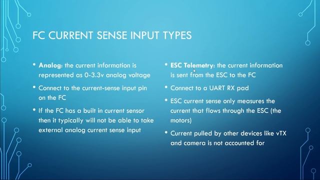Flight Controller Wiring For Beginners - Part 7 - Current Sensing