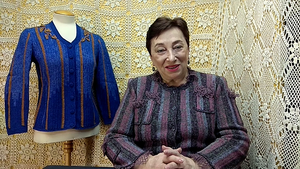 Пинке. Жакет "Синева". Мастер-класс по вязанию крючком от О. С. Литвиной.