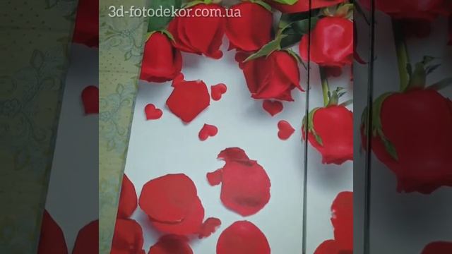 Модульная картина на холсте с 3d Розами смотреть онлайн